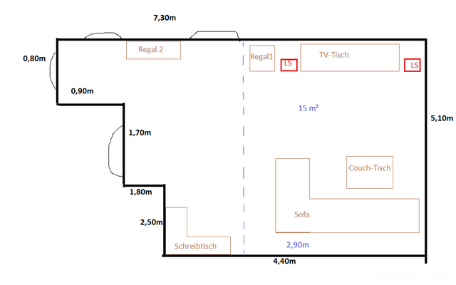 Skizze Wohnung