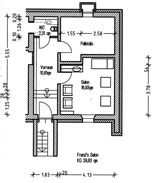 Grundriss Salon