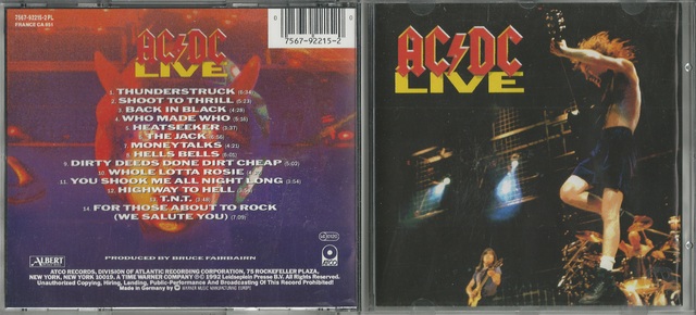 CD-Cover (AC-DC - Live) (1 CD)