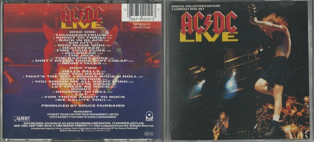 CD-Cover (AC-DC - Live) (2 CDs)