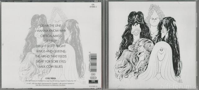 CD-Cover (Aerosmith - Draw The Line)