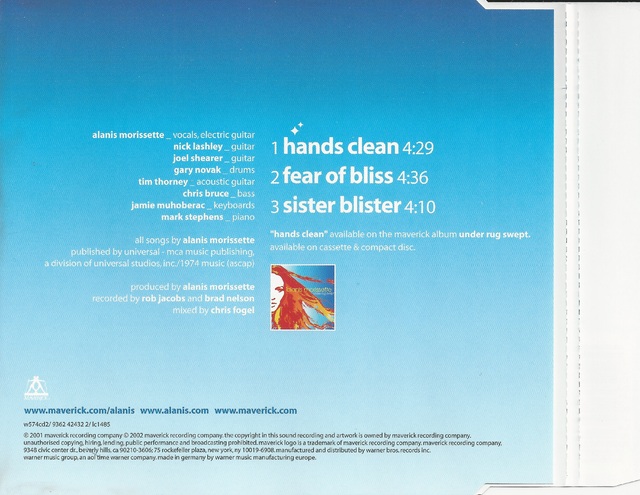 CD Cover (Alanis Morissette   Hands Clean) (2)