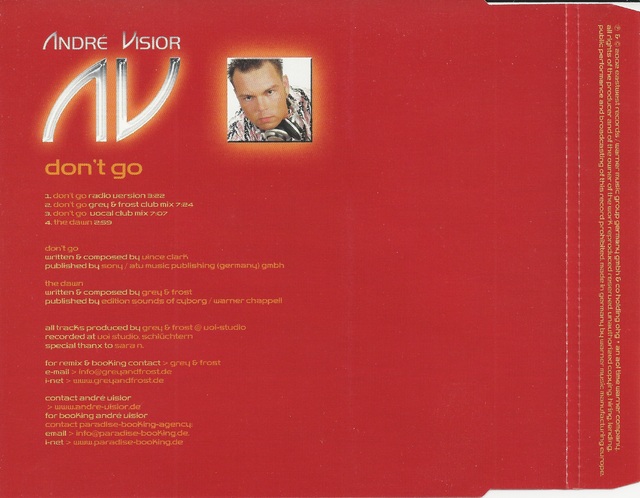 CD-Cover (Andr Visior - Don\'t Go) (2)