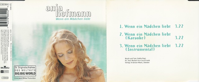 CD Cover (Anja Hofmann   Wenn Ein Mädchen Liebt)