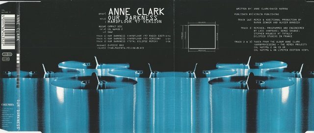 CD-Cover (Anne Clark - Our Darkness (Hardfloor 97 Version))