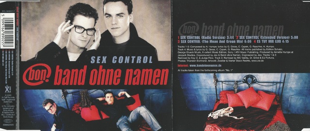 CD-Cover (Band Ohne Namen - Sex Control)