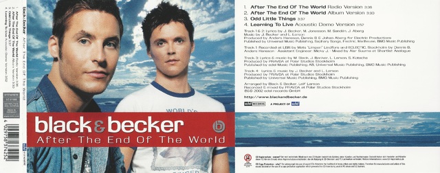 CD Cover (Black & Becker   After The End Of The World)