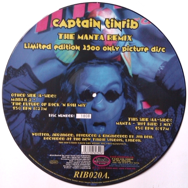 CD-Cover (Captain Tinrib - Manta)