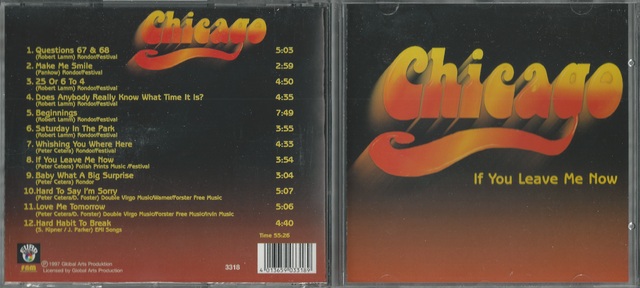 CD Cover (Chicago   If You Leave Me Now)