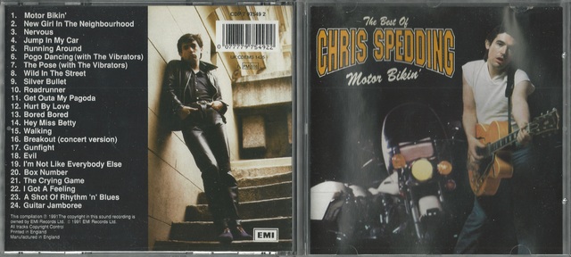 CD-Cover (Chris Spedding - Motor Bikin\' - The Best Of Chris Spedding)