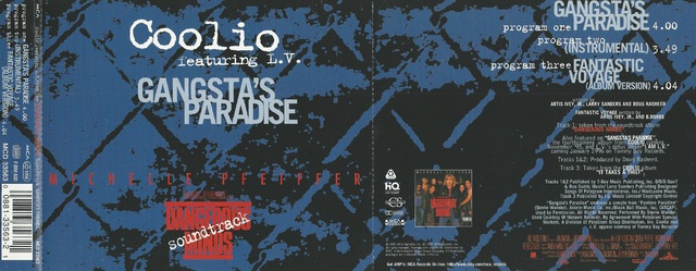 CD-Cover (Coolio Featuring L.V. - Gangsta\'s Paradise)