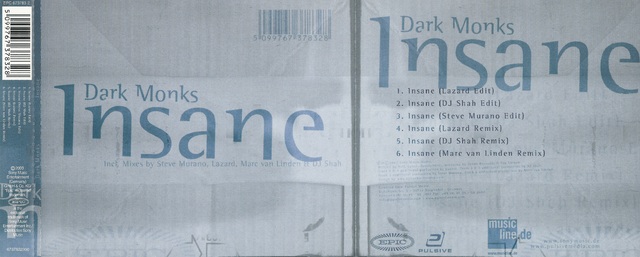 CD-Cover (Dark Monks - Insane)