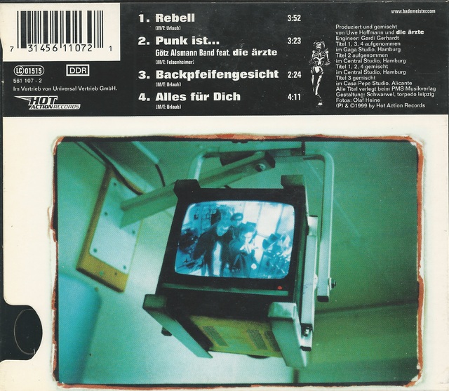 CD-Cover (Die rzte - Rebell) (2)