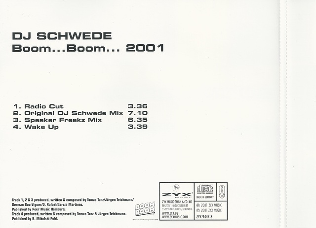 CD Cover (DJ Schwede   Boom   Boom    2001) (2)