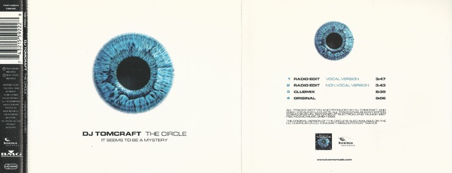 CD-Cover (DJ Tomcraft - The Circle (It Seems To Be A Mystery))