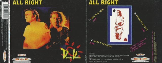 CD-Cover (Double Vision - All Right)