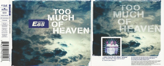 CD-Cover (Eiffel65 - Too Much Of Heaven)