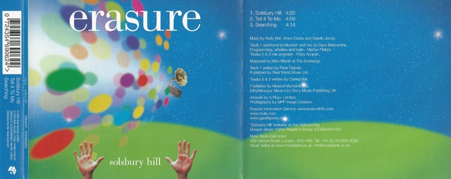 CD Cover (Erasure   Solsbury Hill)