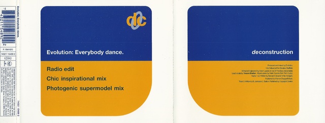 CD-Cover (Evolution - Everybody Dance)