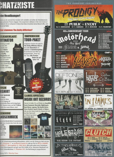 METAL HAMMER 2015 11 Schatzkiste (Verlosung)