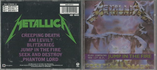 Metallica - Creeping Death (Also Contains The 12\'\' E.P. Jump In The Fire)