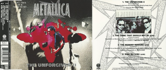 Metallica   The Unforgiven II (Part Two Of A Three CD Set)