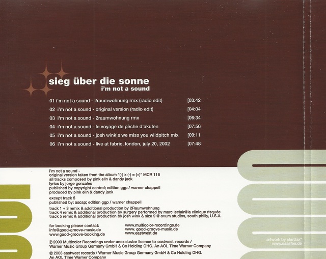 Sieg ber Die Sonne - I\'m Not A Sound (2)