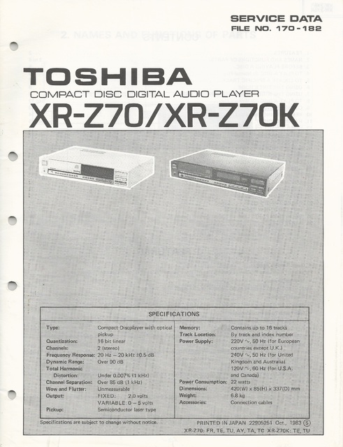 Toshiba XR-Z70 (01)