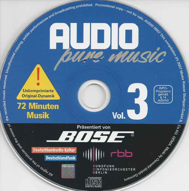Various Artists - Audio - Audio Pure Music Vol. 3 (3)