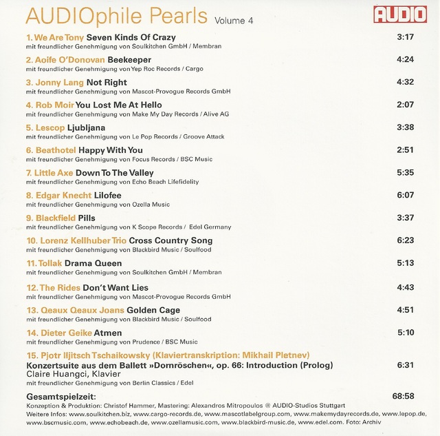 Various Artists - Audio - AUDIOphile Pearls Volume 4 (2)