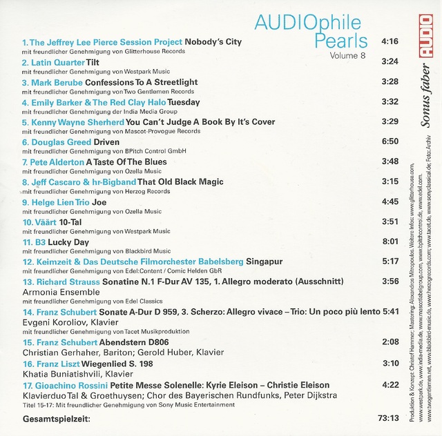 Various Artists - Audio - AUDIOphile Pearls Volume 8 (2)