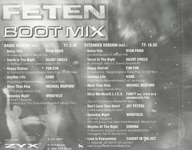 Various Artists - Feten Bootmix (2)