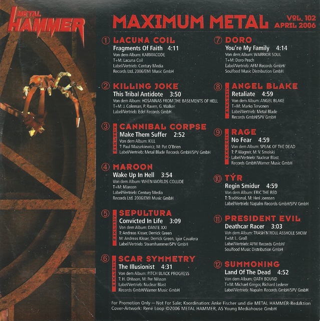Various Artists - Metal Hammer - Maximum Metal Vol. 102 (04-2006) (2)