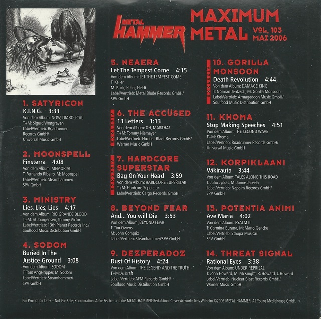 Various Artists - Metal Hammer - Maximum Metal Vol. 103 (05-2006) (2)
