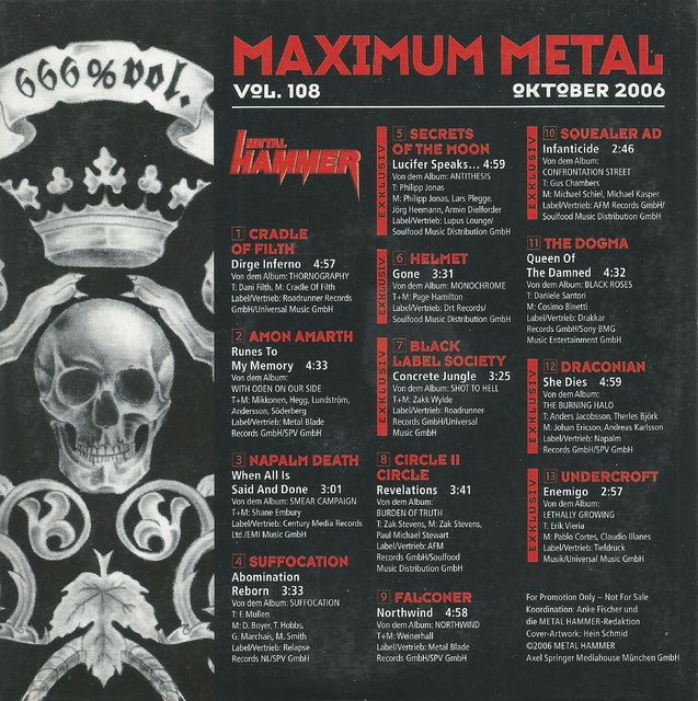 Various Artists - Metal Hammer - Maximum Metal Vol. 108 (10-2006) (2)