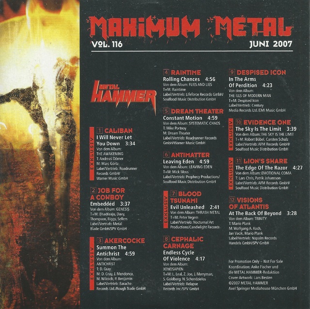 Various Artists   Metal Hammer   Maximum Metal Vol  116 (06 2007) (2)