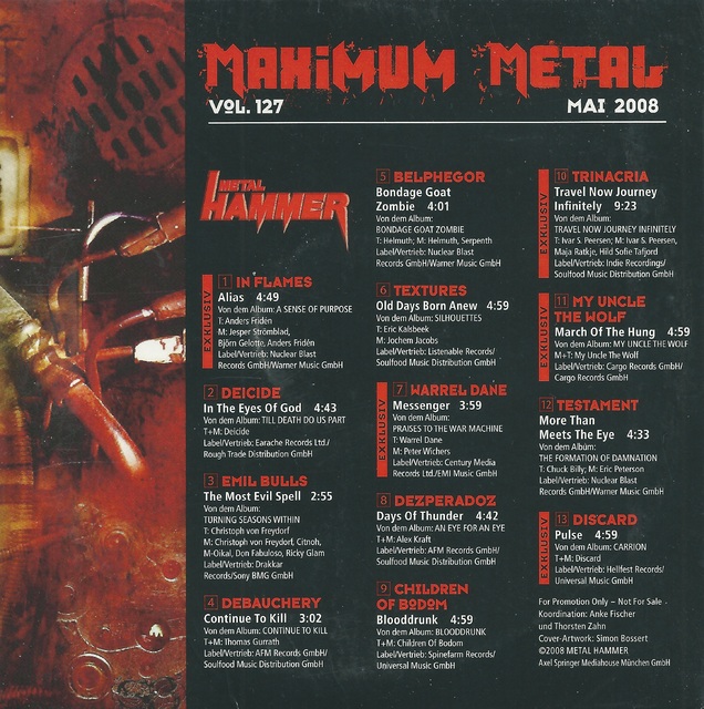 Various Artists - Metal Hammer - Maximum Metal Vol. 127 (05-2008) (2)