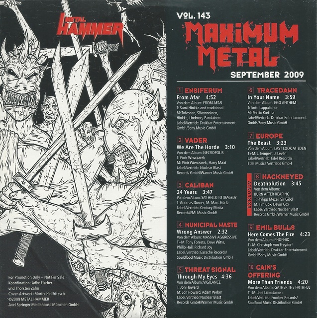 Various Artists - Metal Hammer - Maximum Metal Vol. 143 (09-2009) (2)