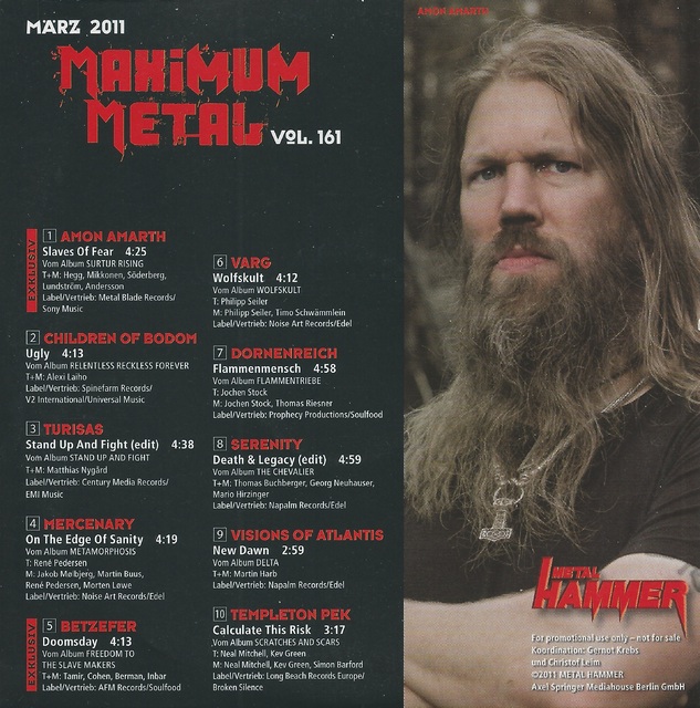 Various Artists - Metal Hammer - Maximum Metal Vol. 161 (03-2011) (2)