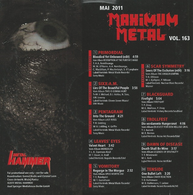 Various Artists - Metal Hammer - Maximum Metal Vol. 163 (05-2011) (2)