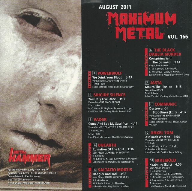 Various Artists - Metal Hammer - Maximum Metal Vol. 166 (08-2011) (2)