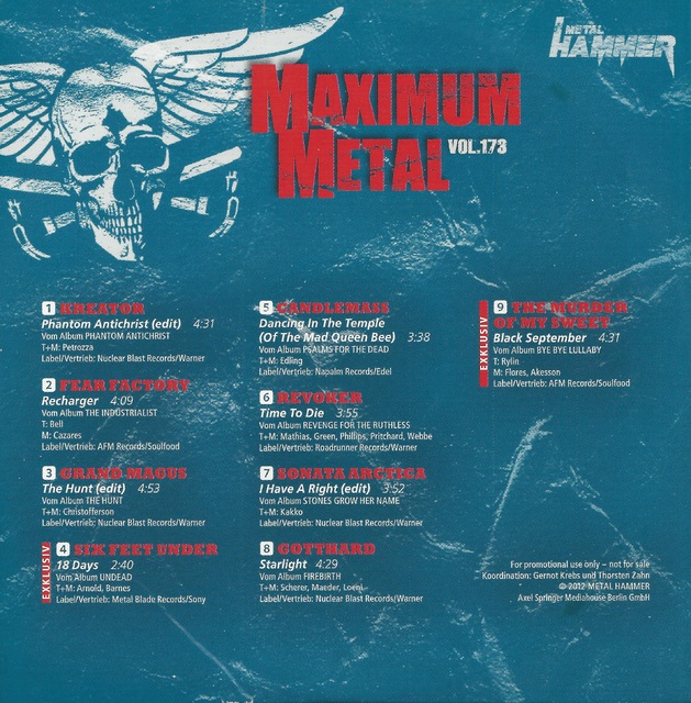Various Artists - Metal Hammer - Maximum Metal Vol. 173 (2)