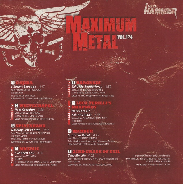 Various Artists   Metal Hammer   Maximum Metal Vol  174 (2)