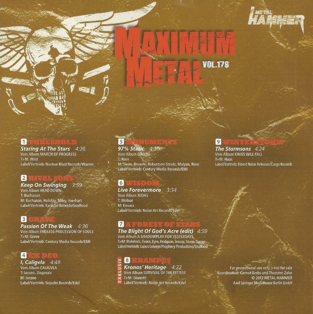 Various Artists - Metal Hammer - Maximum Metal Vol. 176 (2)