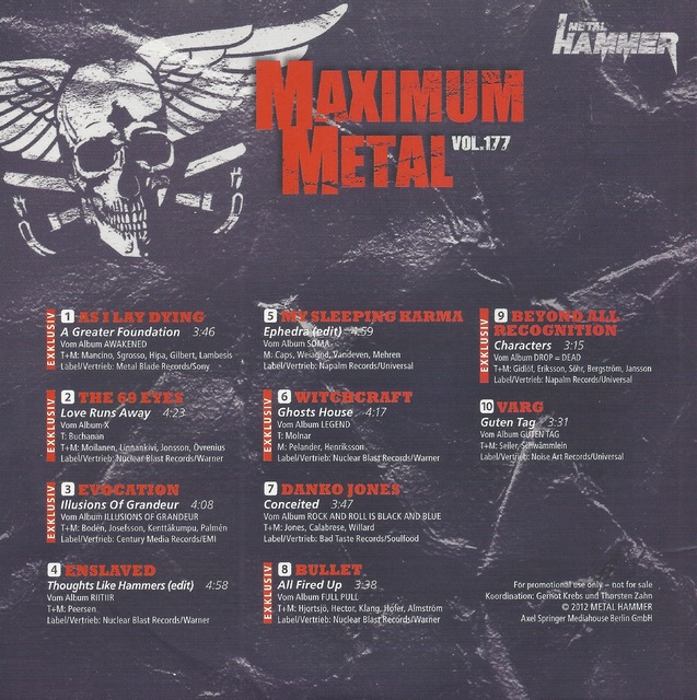 Various Artists - Metal Hammer - Maximum Metal Vol. 177 (2)