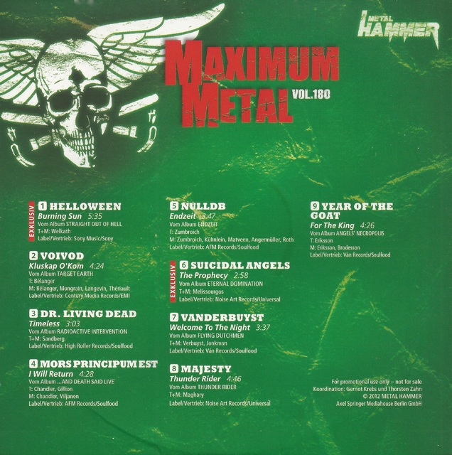 Various Artists - Metal Hammer - Maximum Metal Vol. 180 (2)