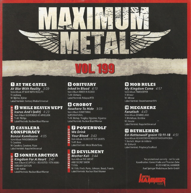 Various Artists - Metal Hammer - Maximum Metal Vol. 199 (11-2014) (2)