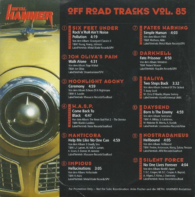 Various Artists   Metal Hammer   Off Road Tracks Vol  85 (2)