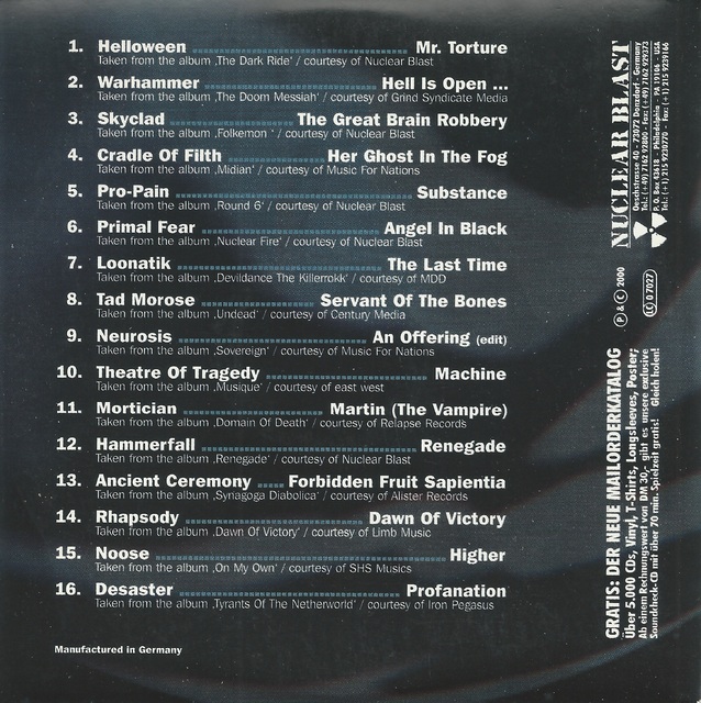 Various Artists - Nuclear Blast - Soundcheck Series Volume 24 (2)