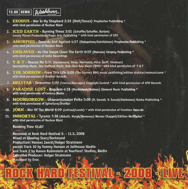 Various Artists - RockHard - Das Festival - 2008 - Live (2)